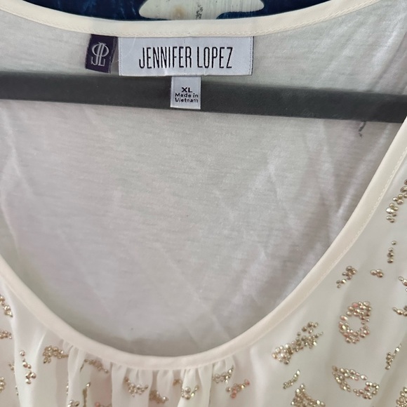 Jennifer Lopez gold beaded top - Picture 5 of 5